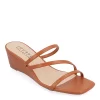 Journee Collection Womens Takarah Low Wedge Sandal - Brown -Skechers Store US 01 203885 00