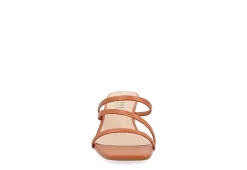 Journee Collection Womens Takarah Low Wedge Sandal - Brown -Skechers Store US 01 203885 02