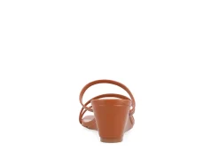 Journee Collection Womens Takarah Low Wedge Sandal - Brown -Skechers Store US 01 203885 04