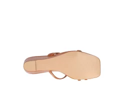 Journee Collection Womens Takarah Low Wedge Sandal - Brown -Skechers Store US 01 203885 06