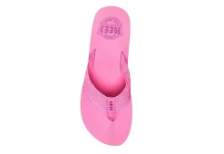 Reef Womens Sandy Hi Flip Flop Sandal - Pink -Skechers Store US 01 203907 02