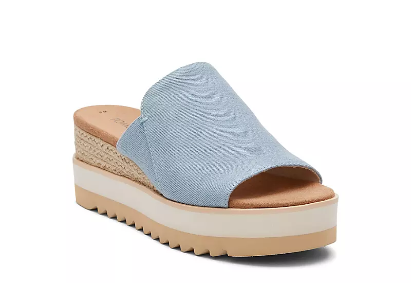 Toms Womens Diana Mule Sandal - Denim 3 Toms Womens Diana Mule Sandal - Denim