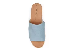 Toms Womens Diana Mule Sandal - Denim 12 Toms Womens Diana Mule Sandal - Denim -Skechers Store US 01 204096 03