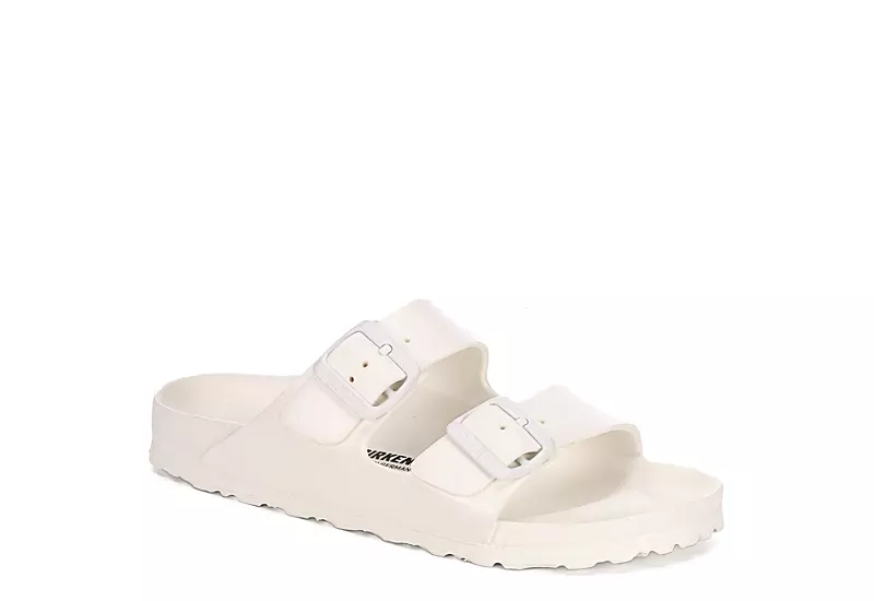 Birkenstock Womens Arizona Essentials Slide Sandal - White 3 Birkenstock Womens Arizona Essentials Slide Sandal - White
