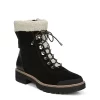 Franco Sarto Womens Rosella Combat Boot - Black -Skechers Store US 01 300159 00