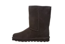 Bearpaw Womens Elle Short Wide Calf Fur Boot - Chocolate -Skechers Store US 01 300300 02