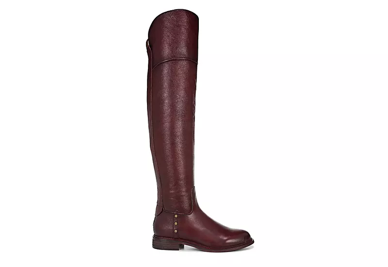 Franco Sarto Womens Haleen Over The Knee Boot - Burgundy 4 Franco Sarto Womens Haleen Over The Knee Boot - Burgundy - Image 2