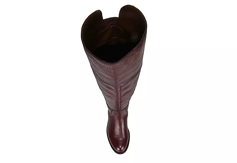 Franco Sarto Womens Haleen Over The Knee Boot - Burgundy 8 Franco Sarto Womens Haleen Over The Knee Boot - Burgundy - Image 6