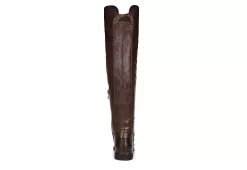 Franco Sarto Womens Haleen Wide Calf Over The Knee Boot - Brown -Skechers Store US 01 300475 04