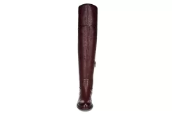 Franco Sarto Womens Haleen Wide Calf Over The Knee Boot - Cognac -Skechers Store US 01 300476 02