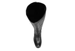 Franco Sarto Womens Meyer Wide Calf Tall Boot - Black -Skechers Store US 01 300504 05