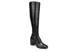 Franco Sarto Womens Tribute Wide Calf Tall Boot - Black