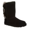 Bearpaw Womens Eloise Fur Boot - Black
