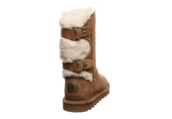 Bearpaw Womens Eloise Wide Calf Fur Boot - Tan -Skechers Store US 01 300747 04