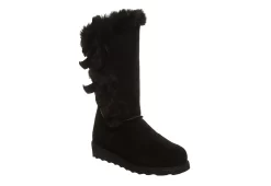 Bearpaw Womens Genevieve Fur Boot - Black