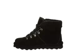 Bearpaw Womens Marta Lace-up Fur Boot - Black -Skechers Store US 01 300782 03