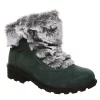 Bearpaw Womens Serenity Lace Up Fur Boot - Dark Green