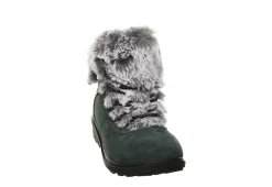 Bearpaw Womens Serenity Lace Up Fur Boot - Dark Green -Skechers Store US 01 300809 02