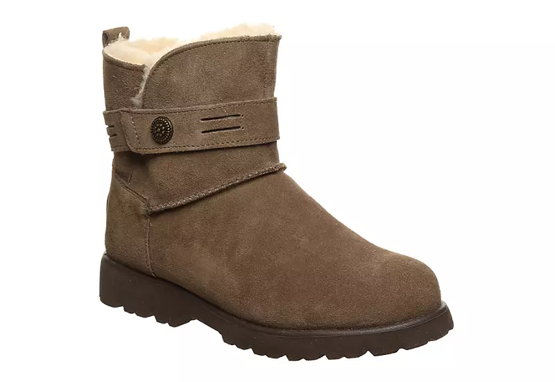 Bearpaw Womens Wellston Faux Fur Boot - Brown 3 Bearpaw Womens Wellston Faux Fur Boot - Brown