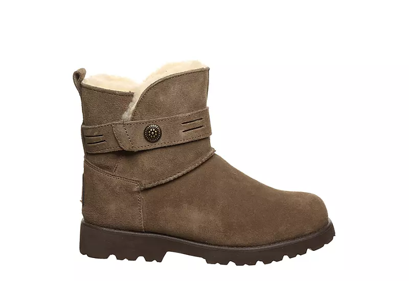 Bearpaw Womens Wellston Faux Fur Boot - Brown 4 Bearpaw Womens Wellston Faux Fur Boot - Brown - Image 2