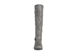 Journee Collection Womens Spokane Extra Wide Calf Tall Boot - Dark Grey -Skechers Store US 01 300946 02