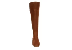 Eva & Zoe Womens Bria Wide Calf Tall Boot - Cognac -Skechers Store US 01 301948 02