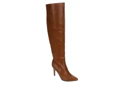Xappeal Womens Miranda Wide Calf Over The Knee Boot - Mocha