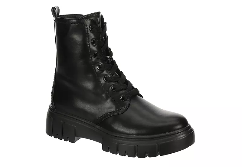 Limelight Womens Rudy Combat Boot - Black 3 Limelight Womens Rudy Combat Boot - Black