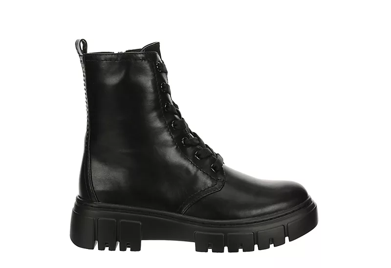 Limelight Womens Rudy Combat Boot - Black 4 Limelight Womens Rudy Combat Boot - Black - Image 2