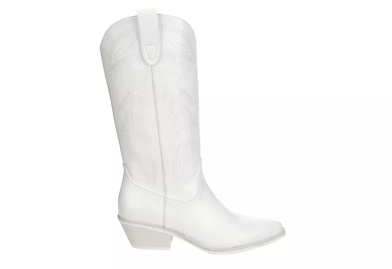 Madden Girl Womens Redford Western Boot - White 4 Madden Girl Womens Redford Western Boot - White - Image 2