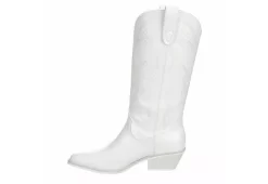 Madden Girl Womens Redford Western Boot - White 12 Madden Girl Womens Redford Western Boot - White -Skechers Store US 01 302385 03