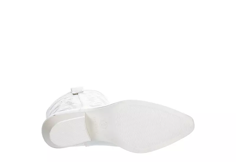 Madden Girl Womens Redford Western Boot - White 9 Madden Girl Womens Redford Western Boot - White - Image 7