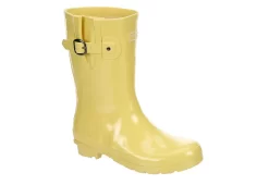 London Fog Womens Piccadilly Rain Boot - Yellow
