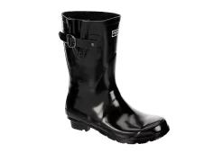 London Fog Womens Piccadilly Rain Boot - Black