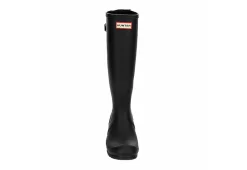 Hunter Boots Llc Womens Original Back Adj Gloss Rain Boot - Black -Skechers Store US 01 302431 02