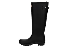 Hunter Boots Llc Womens Original Back Adj Gloss Rain Boot - Black -Skechers Store US 01 302431 03
