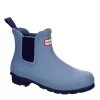 Hunter Boots Llc Womens Original Chelsea Rain Boot - Blue -Skechers Store US 01 302439 00