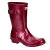 Hunter Boots Llc Womens Original Short Nebula Rain Boot - Burgundy -Skechers Store US 01 302449 00