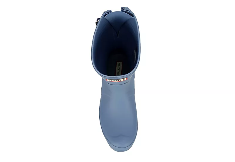 Hunter Boots Llc Womens Original Back Adj Rain Boot - Blue 8 Hunter Boots Llc Womens Original Back Adj Rain Boot - Blue - Image 6