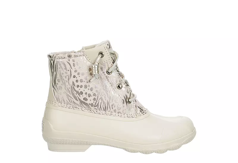 Sperry Womens Syren Gulf Metallic Animal Duck Boot - Ivory 4 Sperry Womens Syren Gulf Metallic Animal Duck Boot - Ivory - Image 2
