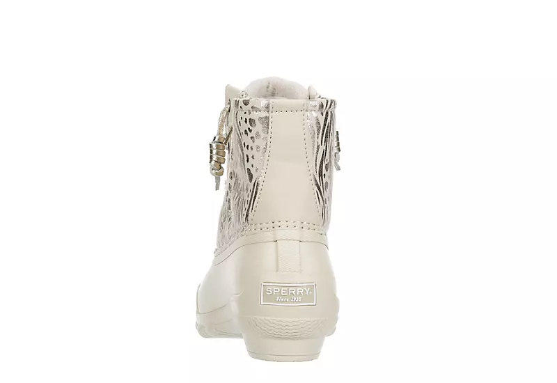 Sperry Womens Syren Gulf Metallic Animal Duck Boot - Ivory 7 Sperry Womens Syren Gulf Metallic Animal Duck Boot - Ivory - Image 5