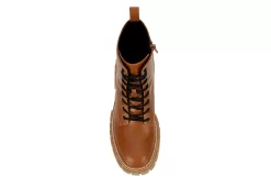 Madden Girl Womens Philly Lace Up Boot - Cognac -Skechers Store US 01 302638 05