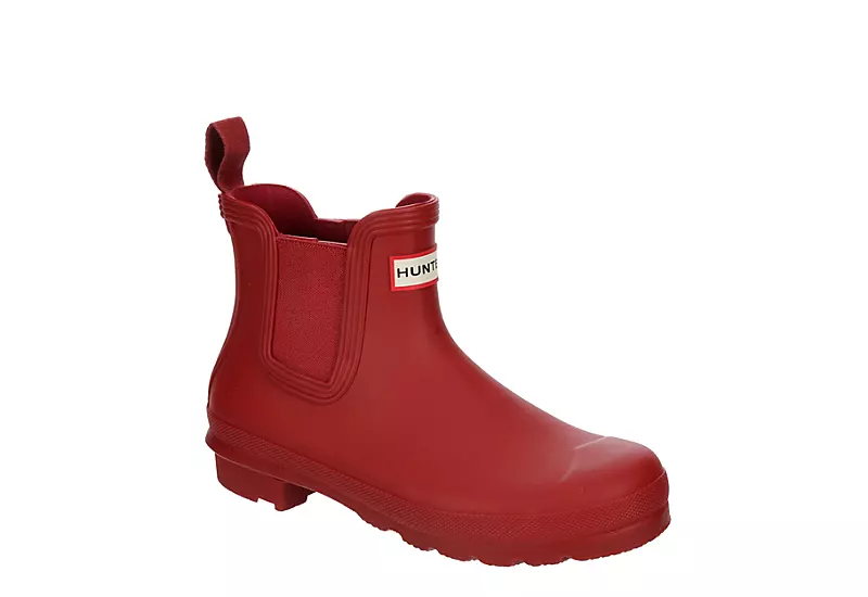 Hunter Boots Llc Womens Original Chelsea Rain Boot - Red 3 Hunter Boots Llc Womens Original Chelsea Rain Boot - Red