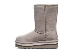 Bearpaw Womens Retro Elle Fur Boot - Stone -Skechers Store US 01 302680 03