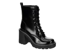 Madden Girl Womens Lion Lace-up Boot - Black