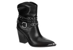 Michael By Michael Shannon Womens Dottie Western Boot - Black