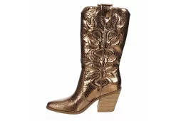 Michael By Michael Shannon Womens Faith Western Boot - Bronze -Skechers Store US 01 302798 03