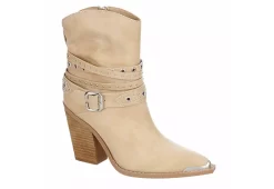 Michael By Michael Shannon Womens Dottie Western Boot - Beige