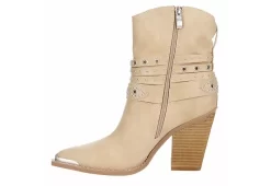 Michael By Michael Shannon Womens Dottie Western Boot - Beige -Skechers Store US 01 302820 03
