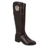 Michael By Michael Shannon Womens Brielle Wide Calf Tall Riding Boot - Dark Brown -Skechers Store US 01 302837 00